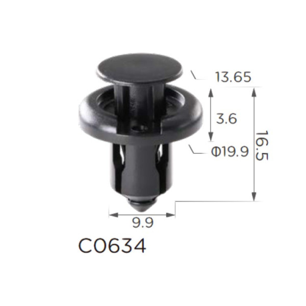 Кліпса розпірні Acura , Nissan, Honda (91503SZ3003, 91503-SZ3-003, 91503-SZ5-003) (C634)