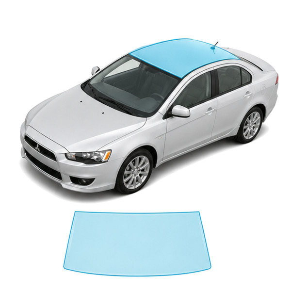 Антигравійна захисна бронеплівка за лекалами для Mitsubishi Lancer X facelift 2011-2017 - зона даху