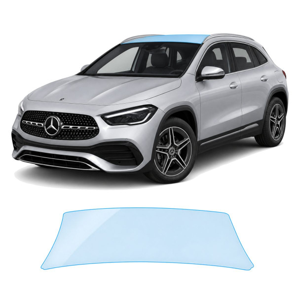 Антигравийная защитная бронепленка по лекалам для Mercedes-Benz GLA H247 facelift 2023- зона крыши