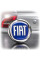 Эмблема для Fiat Albea Punto Palio D75 пластиковая скотч Синяя (OEM: FM0494S1)