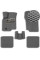 3D Килимки в салон EVA для Mitsubishi Lancer IX 2003-2007 з підп'ятником Сірі 5 шт