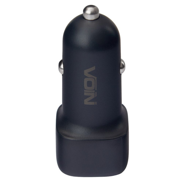 Автомобильное зарядное устройство VOIN 38W, 1USB QC3.0 18W + 1PD 20W, 12/24V (C-36213)