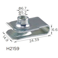 Скоба под винт L-24, 39x14,9 D=6 Toyota (H2159)