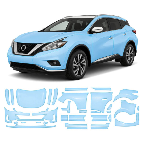 Антигравийная защитная бронепленка по лекалам для Nissan Murano Z52 2015-2019 - полный кузов