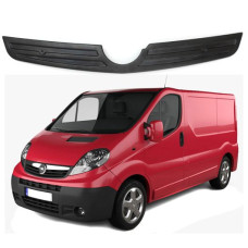 Зимова накладка на радіаторні решітку Opel Vivaro 2006-2015 (Коротка До Хрому) Мат FLY