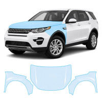 Антигравійна захисна бронеплівка за лекалами для Land Rover Discovery Sport L550 2014-2019 - капот і передні крила