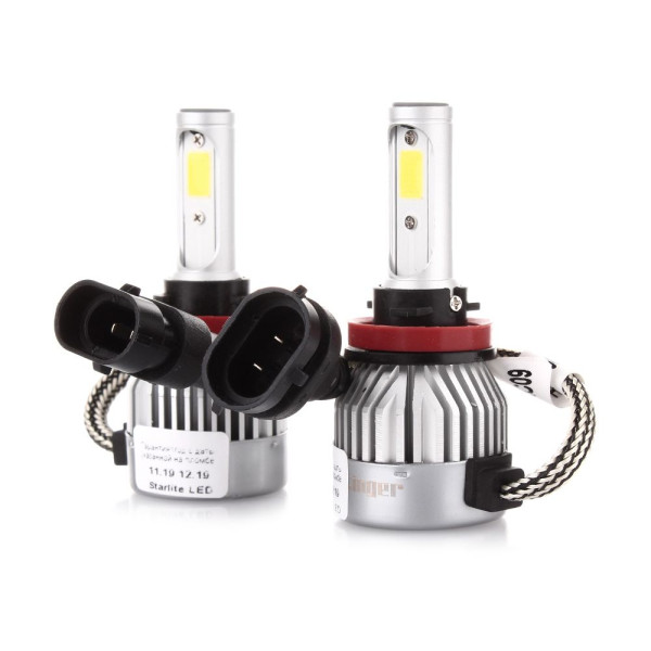 LED лампы автомобильные Stinger H1 12/24V 3200Lm 36W / 5500K / IP67 / 8-48V Радиатор 2 шт