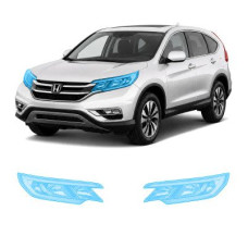 Антигравійна захисна бронеплівка за лекалами для Honda CR-V IV facelift 2015-2018 - оптика (фари та ПТФ)