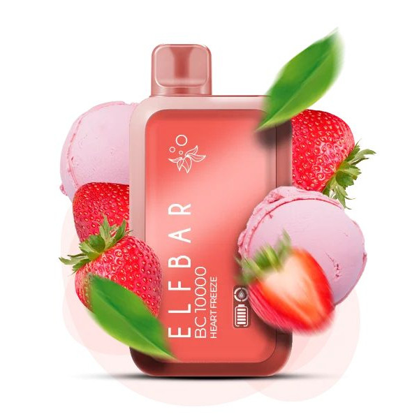 Elf Bar BC 10000 Затягувань Strawberry Ice Cream (Полуничне морозиво) З Індикацією