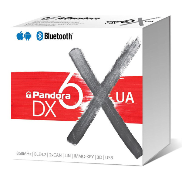 Охоронна сигнализация DX 6 XUA "PANDORA" BLUETOOTH, CAN, мобільний додаток, датчик удару