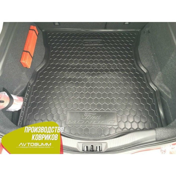 Автомобильный коврик в багажник Ford Mondeo 5 2015- Hatchback / Резиновый (Avto-Gumm)