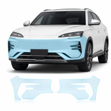 Антигравійна захисна бронеплівка за лекалами для BYD Song Plus I facelift 2023- передній бампер