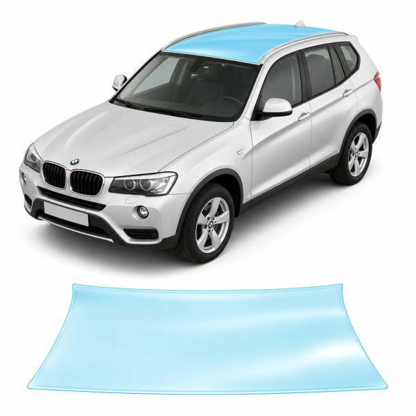 Антигравийная защитная бронепленка по лекалам для BMW X3 F25 2010-2017 - зона крыши
