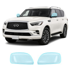 Антигравийная защитная бронепленка по лекалам для Infiniti QX80 Z62 facelift 2018-2024 - зеркала