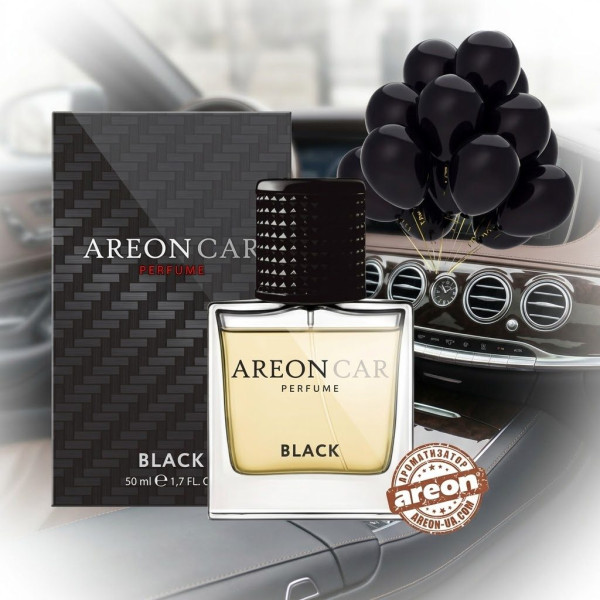 Ароматизатор повітря Areon Car Glass Perfume Black