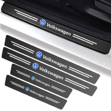 Захисна плівка накладка на пороги для Volkswagen Чорний Карбон 4 шт