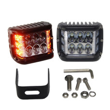 Дополнительная LED фара 18W (3W*6) 10-30V 90x76x80 mm Ближний стробоскоп 1 шт (W 0260-RB)