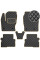 Коврики в салон для Ford C-Max 2010- Экокожа Бежевые 5 шт (Rombus)