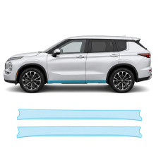 Антигравийная защитная бронепленка по лекалам для Mitsubishi Outlander IV facelift 2025- нижняя зона кузова пороги