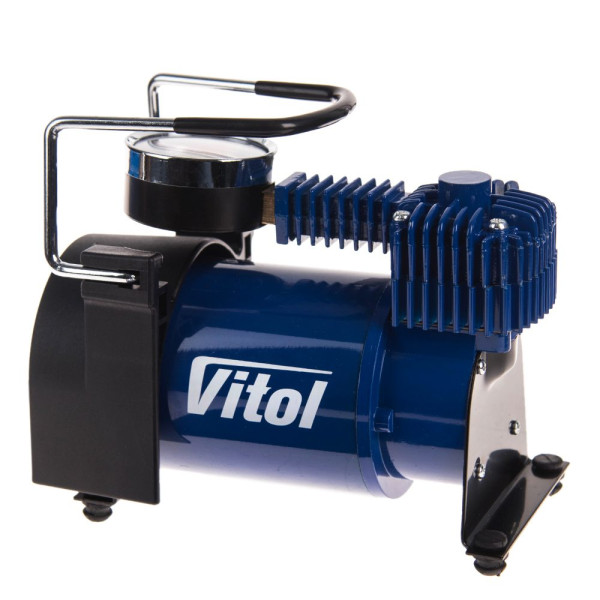 Автомобільний компресор Vitol 150psi 14Amp 37л R13-R16 прикурювач (K-40)