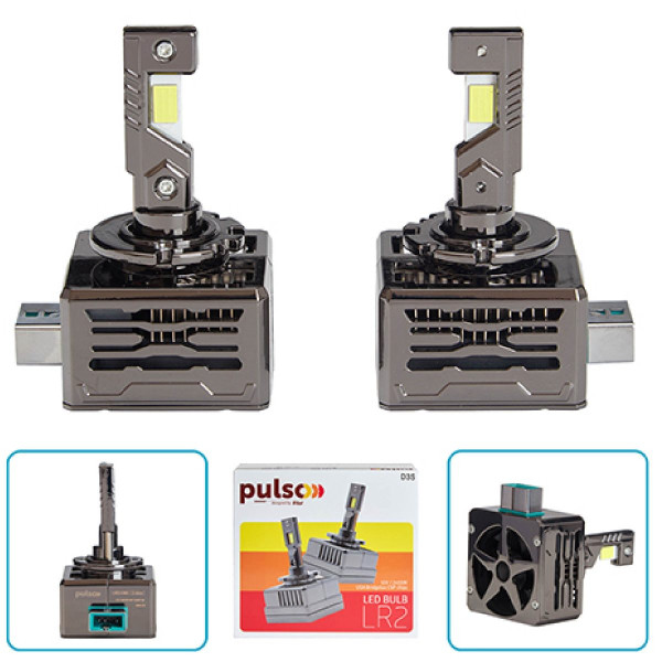 LED лампи для авто Pulso LR2-D3S USA Bridgelux CSP chips 12V 2*55W 10000Lm 6000k