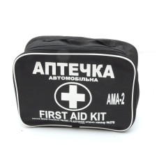Аптечка автомобильная АМА-2 до 18 человек bus / Сумка Черная First AID Kit / тип Евро