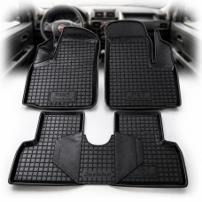 Автомобильные коврики в салон Fiat Doblo 2000-2010 борт 3-5 см Черные (Avto-Gumm)
