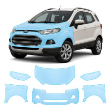 Антигравійна захисна бронеплівка за лекалами для Ford EcoSport II 2014-2017 - передня частина авто (капот бампер крила))