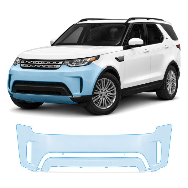 Антигравийная защитная бронепленка по лекалам для Land Rover Discovery L462 2017-2020 - передний бампер