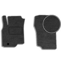 Передние ворсовые коврики для Mitsubishi Lancer IX 2003-2007 с подпятником 2 шт (Carrera)