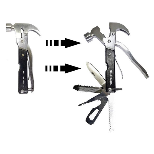Молоток Bell HOWell Tac Tool 18in1 для розбиття скла / ножі / плоскогубці