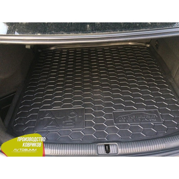 Автомобильный коврик в багажник Audi A3 (8V) 2012-2016 Sedan / Резиновый Avto-Gumm