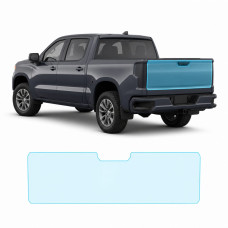 Антигравийная защитная бронепленка по лекалам для Chevrolet Silverado IV facelift 2022- зона крышки багажника