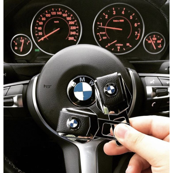 Подарунковий набір №1 для BMW із заглушок та брелока з логотипом
