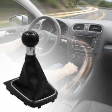 Ручка КПП з пильником у зборі Модельна для Volkswagen Golf V/VI Jetta Bora 2003-2014 MK 5/6 (6 Швидкостей) Шкіра Перфорація FXVW-101/6