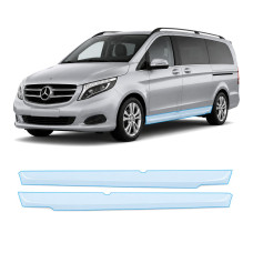 Антигравійна захисна бронеплівка за лекалами для Mercedes-Benz Vito/V-Class W447 2014-2019 - нижня зона кузова пороги