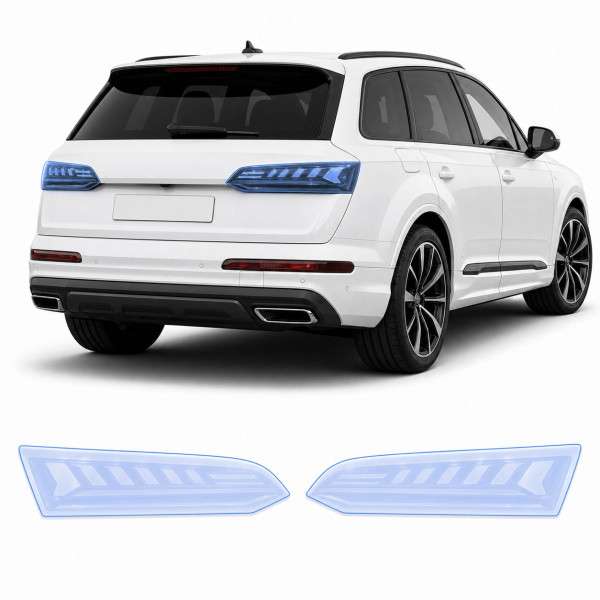 Антигравійна захисна бронеплівка за лекалами для Audi Q7 4M second facelift 2024- задні ліхтарі стопи