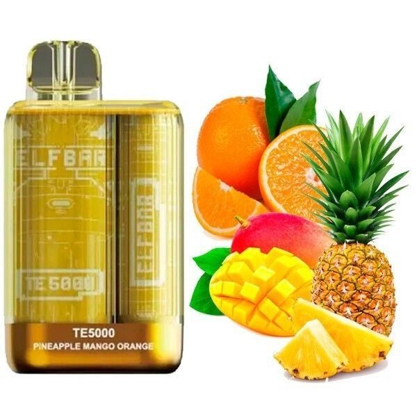 Elf Bar TE5000 POD 5% Оригінал Pineapple Mango Orange Ананас Манго Апельсин (Підряджається)
