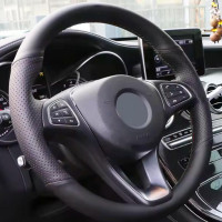 Чехол Оплетка Руля для Volkswagen Touareg 2011-2017 Кожа (Модельная Выкройка)