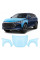 Антигравийная защитная бронепленка по лекалам для BYD Tang III 2023- капот и передние крылья