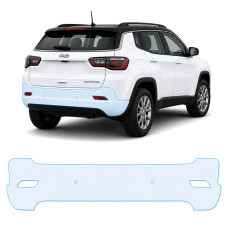 Антигравійна захисна бронеплівка за лекалами для Jeep Compass MP facelift 2021- задній бампер