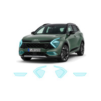 Антигравийная защитная бронепленка по лекалам для Kia Sportage NQ5 2021-2024 - оптика (фары и ПТФ)