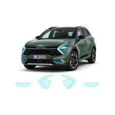 Антигравійна захисна бронеплівка за лекалами для Kia Sportage NQ5 2021-2024 - оптика (фари та ПТФ)