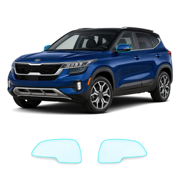Антигравийная защитная бронепленка по лекалам для Kia Seltos SP2 2019-2022 - зеркала