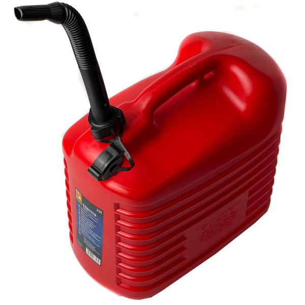Канистра 20л Для Нефте Продуктов Плотная с лейкой Красная (Гост HDPE-02)