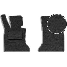 Передние ворсовые коврики для BMW 5 (F10 / F11) 2010-2016 с подпятником 2 шт (Carrera)