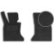 Передние ворсовые коврики для BMW 5 (F10 / F11) 2010-2016 с подпятником 2 шт (Carrera)