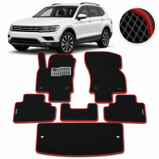 Коврики в салон EVA для Volkswagen Tiguan II Allspace 7 местный 2015- с подпятником 5 шт