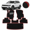 Килимки у салон EVA для Volkswagen Tiguan II Allspace 7 місний 2015- з підп'ятником 5 шт