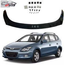 Дефлектор капоту мухобійка для Hyundai i30 2008-2012 Євро Кріплення (Vip Tuning) HYD01